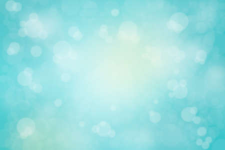 Blue abstract bokeh background Christmas and Happy new year on blurred bokeh.の写真素材