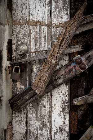 Close up-door lock old rusty.の写真素材