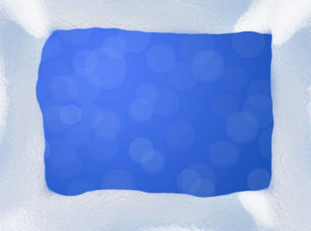 Beautiful border of the snowの写真素材