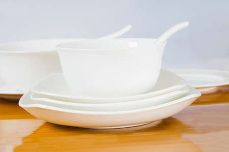 Bowls and dishes and ceramic tablewareの写真素材