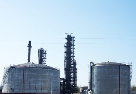 The old petrochemical industrial Plant 