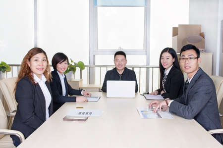 Group in Asian business people a meeting Businessの写真素材