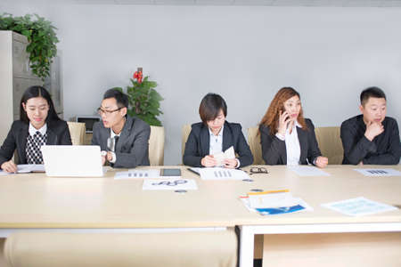 Group in Asian business people a meeting Businessの写真素材
