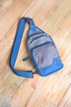 Close up shoulder bags on the boardの写真素材