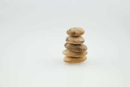 Balanced stacking pebblesの写真素材