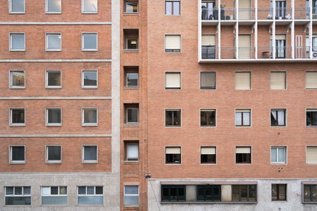 Facade of a typical building in Italy