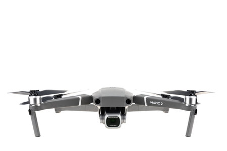 Bangkok, Thailand - Dec 12, 2018: Studio shot of new DJI Mavic 2 pro drone with hasselblad camera....