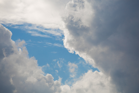 dark cloud comingの写真素材