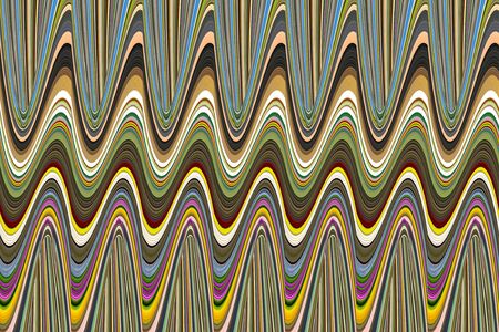 Abstract background multicolor volumetric bending effect sound waveの写真素材