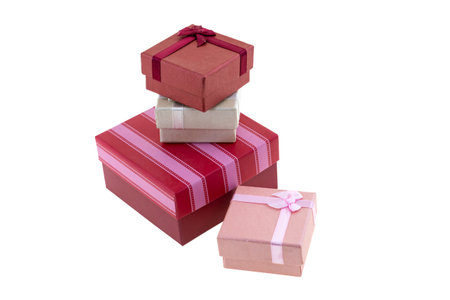 pink red gifbox gift festive set white background valentine day design