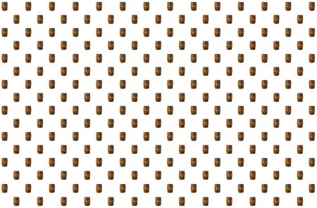 pattern oak barrel dark brown symbol of winemaking, used for aging whiskeyの写真素材