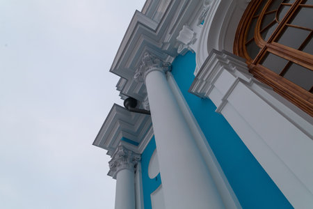 St. Petersburg Russian Federation 01/07/2017. Part of the bas-relief of the Smolny Cathedral in St. Petersburgのeditorial素材