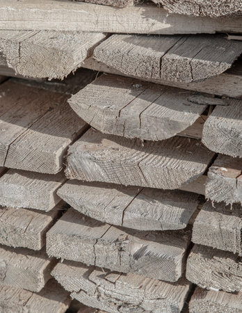 background wooden gray boards wall building materials closeup