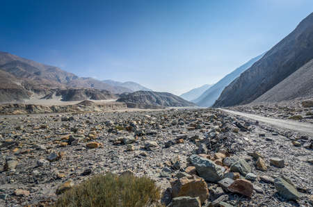 Road to leh Ladakh city blue sky india .の写真素材