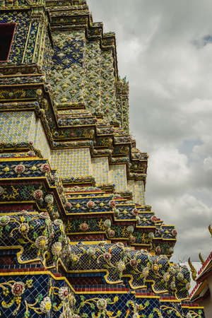 Temple Wat Pho Old History in Bangkok, Thailand.の写真素材