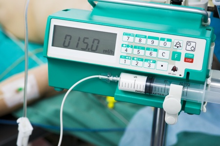 intravenous anesthetic transfusion in operating-roomの写真素材