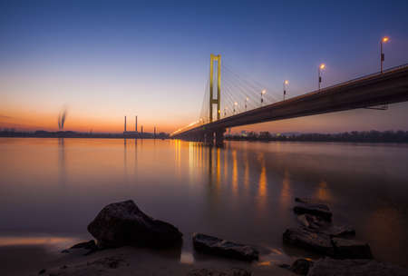Sunrise at city. Kiev. Ukraine.の写真素材