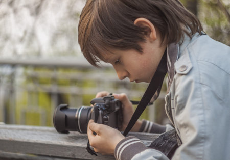 young photographerの写真素材