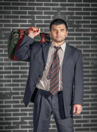 businessman with briefcase の写真素材