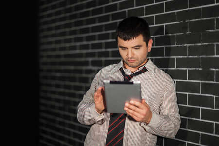 businessman with laptop の写真素材