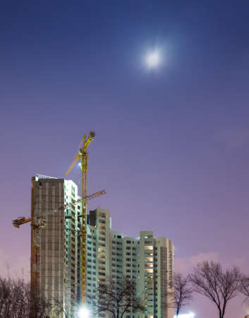 construction of new skyscrapersの写真素材
