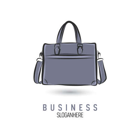 Hand-drawn bag icon template.のイラスト素材
