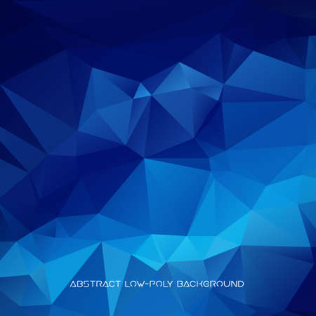 Vector abstract polygonal blue background.のイラスト素材