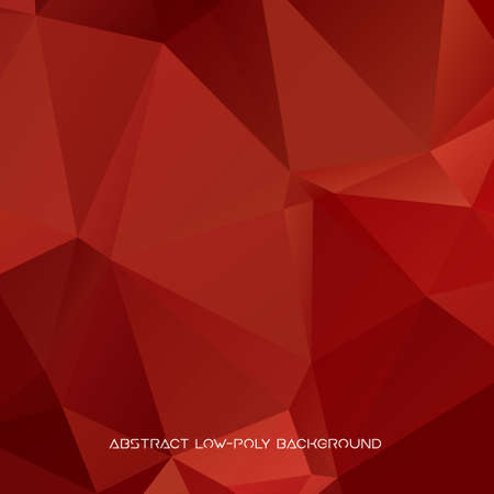 Vector abstract polygonal red background.のイラスト素材