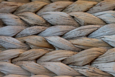 brown wicker texture background traditional handicraft weaveの写真素材