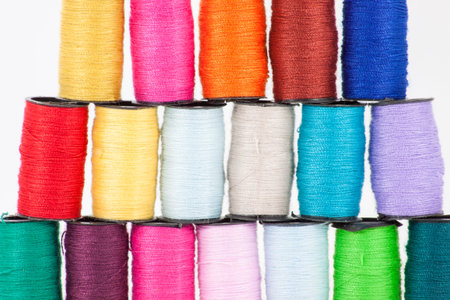 Colorful bobbins