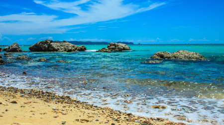 Sky sea and beachの写真素材