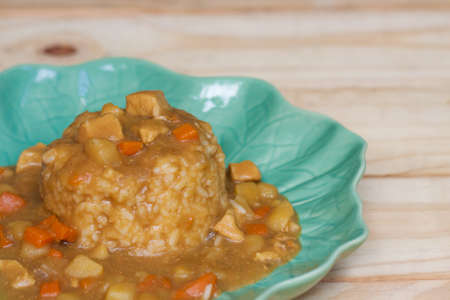 Japanese curry riceの写真素材