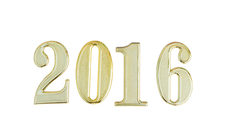 2016 on a white backgroundの写真素材