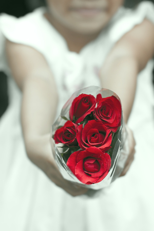 Give rosesの写真素材