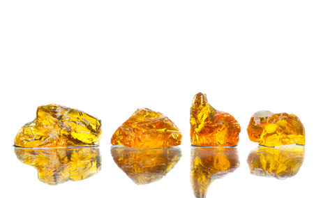 Rubber wood, yellow rubber from trees, wood resin.の写真素材