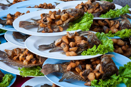 fish fired の写真素材