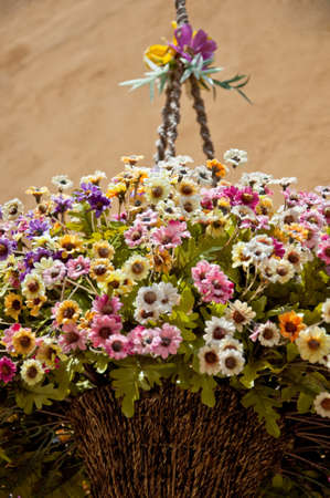 basket flowerの写真素材