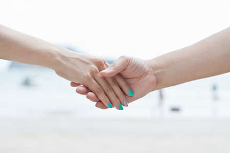 Holding handsの写真素材