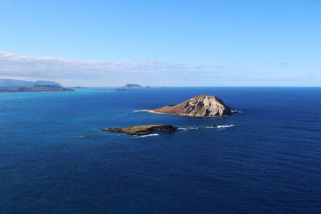 Kaohikaipu Island and Manana Island (Rabbit Island), Hawaii, USAの写真素材