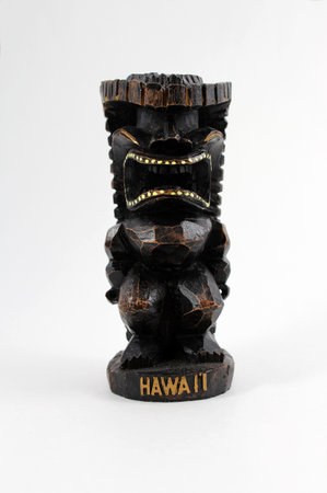 Hawaiian Tiki God of moneyの写真素材