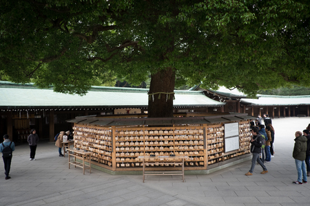 Tokyo,Japan-March 13,2016, Meiji Shrine or Meiji Jingu, Tokyo, Japanのeditorial素材