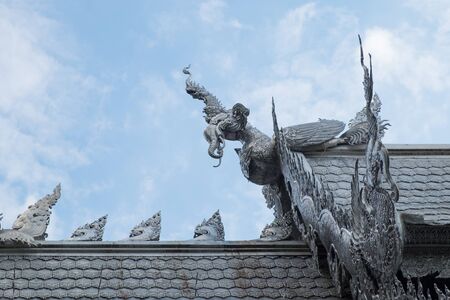 Chiangmai, Thailand-December 31, 2017, Silver chapel in SRISUPHAN TEMPLE, Chiangmai, Thailandのeditorial素材
