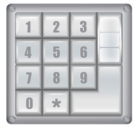 Electronical digital security lockのイラスト素材