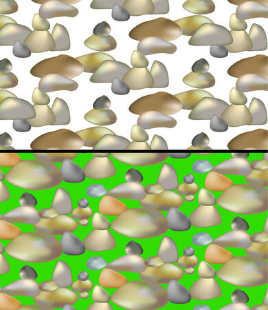 Seamless pattern of stone in natural colorsのイラスト素材