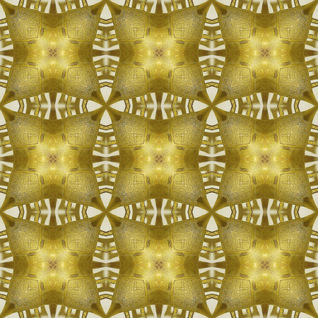 Christmas golden seamless pattern of generated texture with starsの写真素材