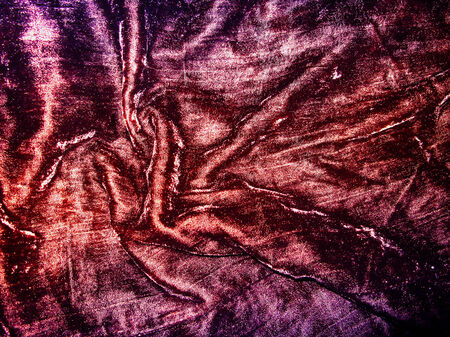 Purple and brown velvet fabric backgroundの写真素材