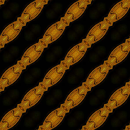 Seamless pattern with engraved gold barsの写真素材