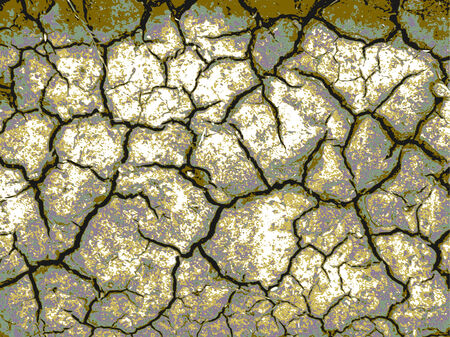 Abstract background with cracks on the groundのイラスト素材
