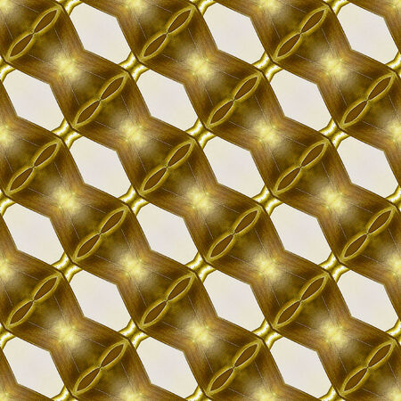 Seamless golden chain abstract patternの写真素材