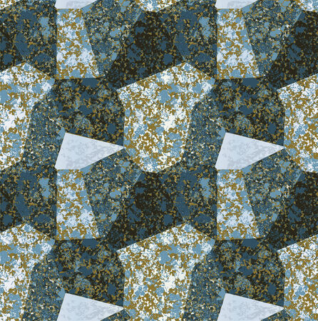 Abstract seamless pattern with blocks of marbleのイラスト素材
